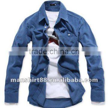 2016 Superbly Multicolor Men Corduroy Casual Shirt photo-3