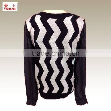 Jacquard Sweater 100%Acrylic Woolen Sweater for Ladies photo-2