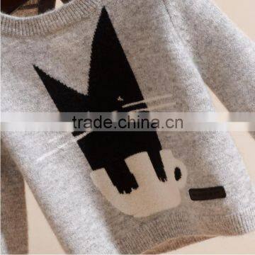 Cat Cartoon Sweater Woolen Sweater Designs For Children photo-2