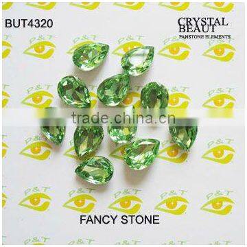 Fancy stone teardrop BUT4320 10x14mm peridot crystal