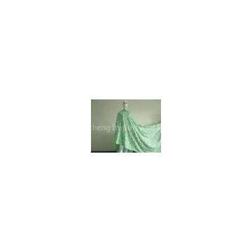 Eco-Friendly Green Swiss Lace Fabric Stretchy For Wedding Dresses