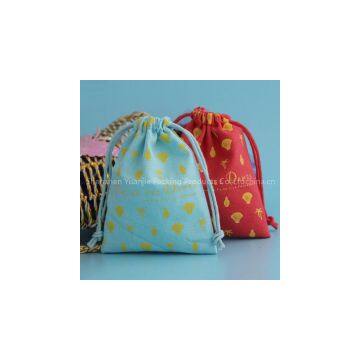 High Quality Durable Drawstring Cotton Jewelry Pouch