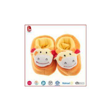 Beautiful Orange Baby Shoes With Cattle