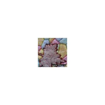 Printed Jacquard Coral Fleece fabric