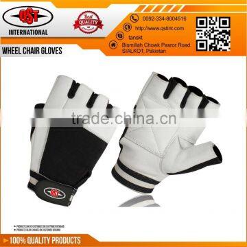 Workout wheelchair Gloves Leather Lifting Gloves Half Finger/Full Finger