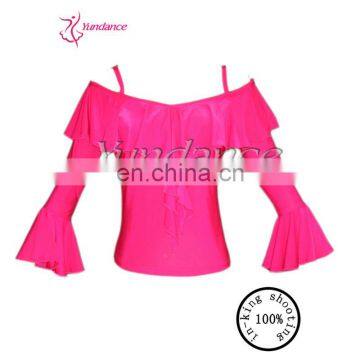 Professional Custom Rose Red Yoga Top Wholesale T-44