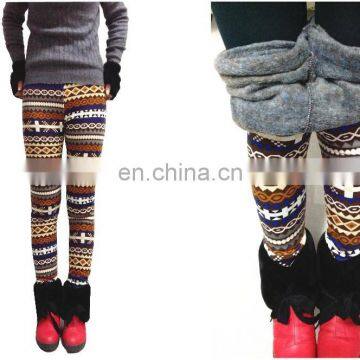 Wholesale custom velvet girls warm legging