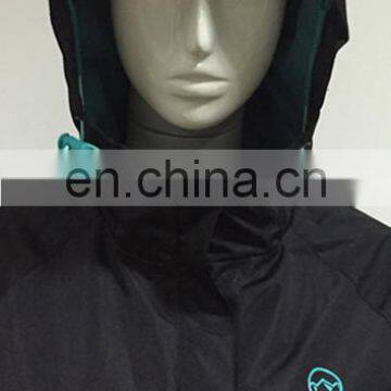 2016 Men's Black Waterproof Jacket With Hood photo-4