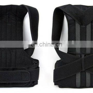 Black Adjustable Shoulder Therapy Back Belt
