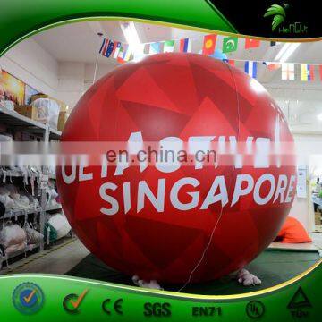 Sphere Red Inflatable Solar Led Lights Ball , Circular LED Light , Hanging Led Lights Balloon photo-5
