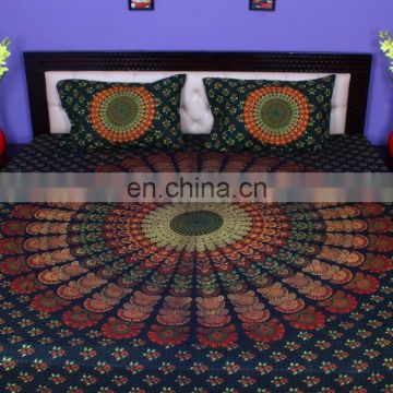 Indian Mandala Duvet Cover Ethnic Quilt Covers Screen Hand Printed Doona Cover With Pillow Cover rh