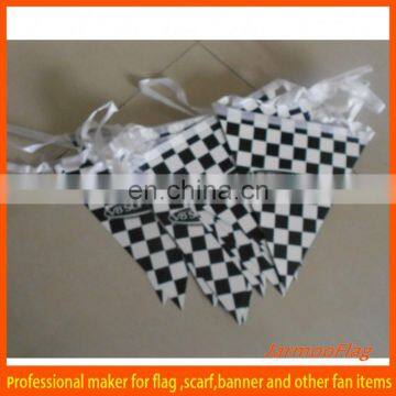 cheap checkered fabric bunting flags