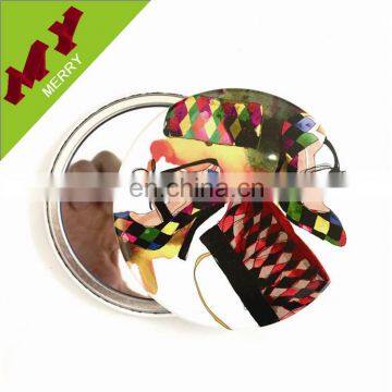 Souvenirs custom cosmetic mirror / tin pocket mirror