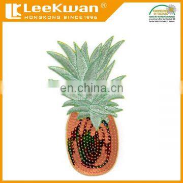 Custom sequin label embroidery patch for shirt, clothes