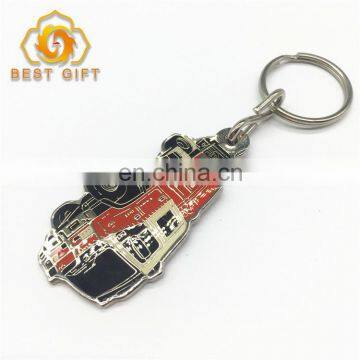 Soft Enamel Car Shape Zinc Alloy Keychains With Ring