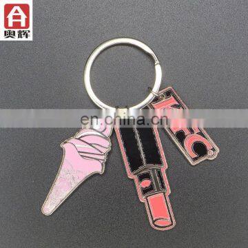 China supplier zinc MOQ 10 souvenir keychain paris souvenir keychain