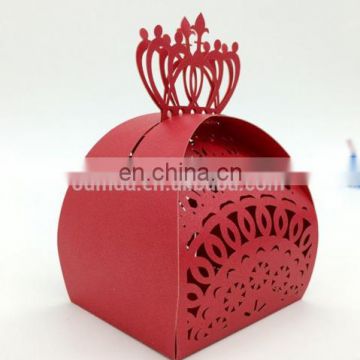 Red crown decorative boxes for candy package