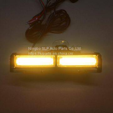 2-COB White Amber Yellow Light Emergency Suction Dash Windshield Warning Strobe Flashing LED Construction photo-2