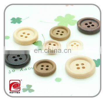 4 Holes Natural Round Painting Wooden Coat Button IHas Many Shapes And Colors