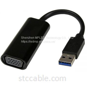 Slim USB 3.0 to VGA External Video Card Multi Monitor Adapter – 1920×1200 1080p