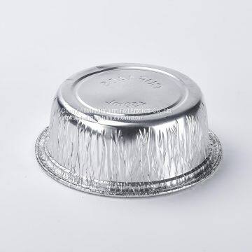 Disposable Small Takeaway Food Aluminum Foil Soup Bowl 4 oz Aluminum Foil Cups With Plastic Lid photo-2