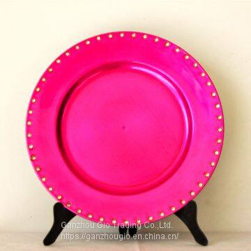 Christmas Plate Plastic Charger Plate Made in China YF-60008 photo-3