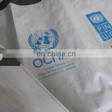 UN Refuge tent tarps, pe shelter relief tent tarpaulin