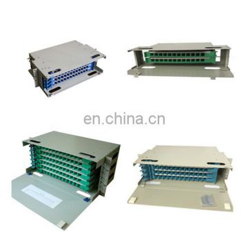 24f ODF fiber optical distribution frame rack mount with splice tray and adapter