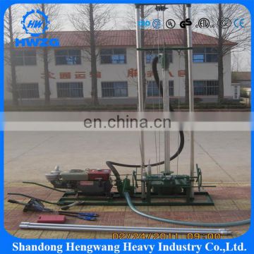 Small portable borehole drilling machines/Small geotechnical portable water well drilling equipment