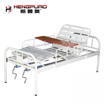 cheap two function hospital equipment adjustable manual bed for patient