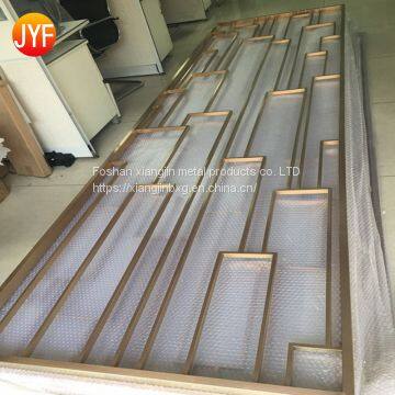 JYFQ0211 Stainless Steel Outdoor Wall Partition Laser Cut Carving Feature Decorative Metal Screens