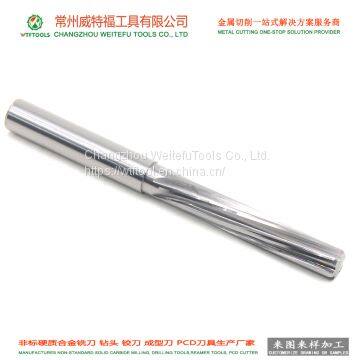 WTFTOOLS High Precision Machining Solid Carbide Reamer for Aluminum Alloy
