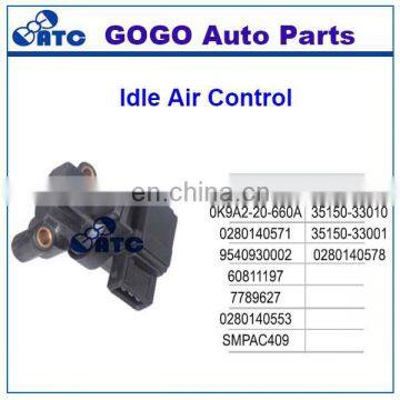 High Quality Idle Air Control Valve OEM 0K9A2-20-660A 35150-33010 0280140571 35150-33001 9540930002 0280140578