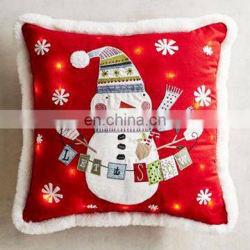 Best Selling Red Christmas Led Cushion