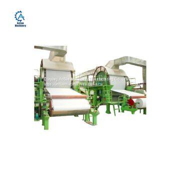 1760 Model Wheat Straw Pulp Paper Kitchen Towel Paper Machine Tissue Paper Making Machine photo-4