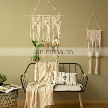 Cotton Rope Macrame Flower Pot Holder Indoor Outdoor Hanging Planter Basket photo-7