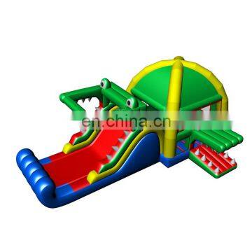 Inflatable Jungle Crocodile Bouncy Combo Kids Jump Bouncer Castle Slide For Sale