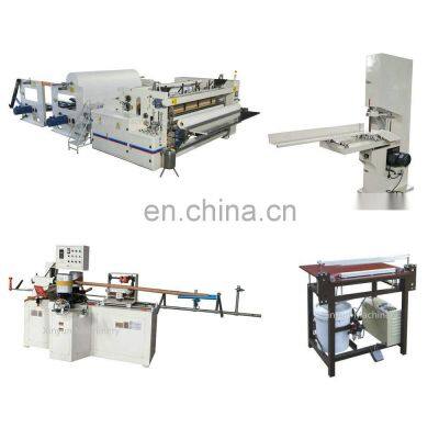 Low investment toilet tissue paper machine production line