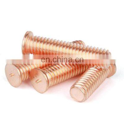 factory stock steel copper plated sport welding stud iso13918 weld screw