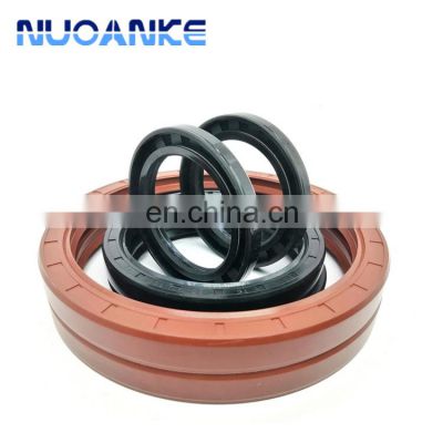 ISO9001 Certified China Factory Rubber Oil Seal TC TG FKM NBR Silicone ACM Skeleton Rotary Shaft Lip Seal TC Rubber Oil Seal