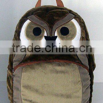 16*12inch plush owl backpack for kids