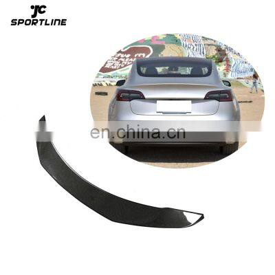 Carbon Fiber Model 3 Rear Spoiler for Tesla Model 3 Sedan 4-Door 2017-2019