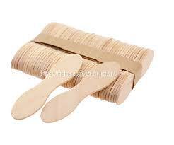 FSC certified wooden spoons ice cream spoons biodegradable cream sticks birch wood