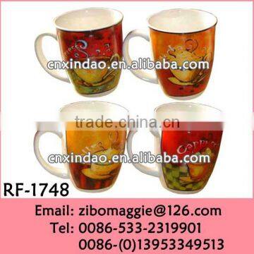 European Style 14oz Wholesale Coffee Mug Porcelain Promotion with Good Quality Made in China