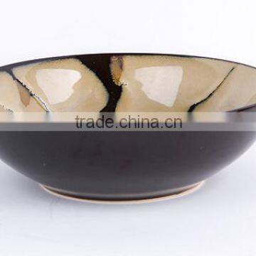 16-piece Reactive Glaze Stoneware Dinnerware Set With Painted Buds photo-4