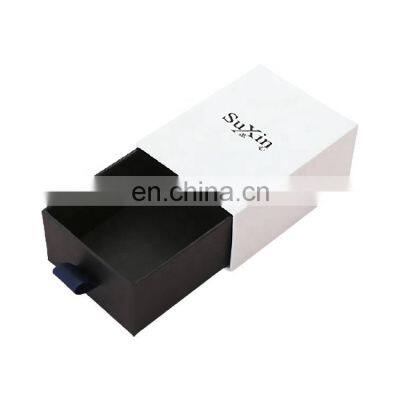Custom Design Printed Laser Hologram Kraft Paper Jewelry Packaging Drawer Gift Box With Logo