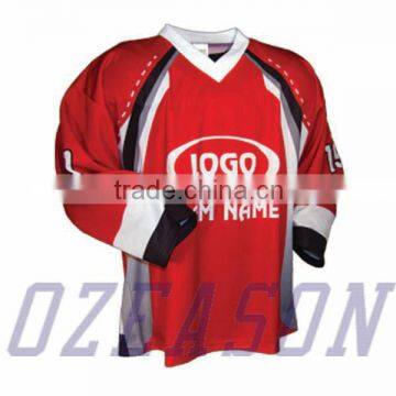 Warm Ice Hockey Jersey Shirt Custom Made Design Logos Numbers Names photo-2
