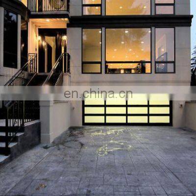 American Electric Automatic Coated Frosted Glass Measurement Custom Aluminum Garage Door