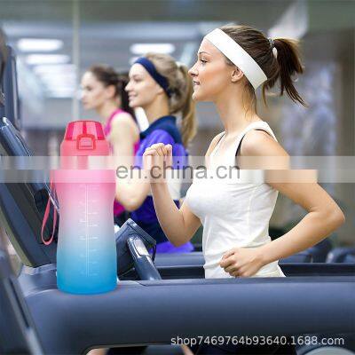 Supplies BPA Free Motivational Outdoor Sublimation Logo 2021 Clear Sports Water Bottle photo-2