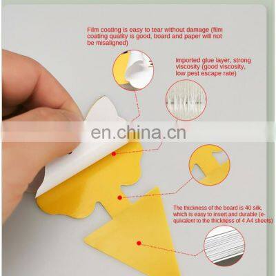 12pcs Sticky Traps for Fruit Fly Whitefly Fungus Gnat Mosquito and Bug Yellow Sticky Insect Catcher Traps for Indoor Outdoor